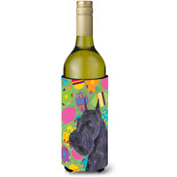 Schnauzer Easter Eggtravaganza Wine Bottle Beverage Insulator Beverage Insulator Hugger SS4868LITERK