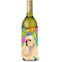Cocker Spaniel Easter Eggtravaganza Wine Bottle Beverage Insulator Beverage Insulator Hugger SS4867LITERK