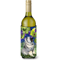 Keeshond Wine Bottle Beverage Insulator Beverage Insulator Hugger SS8249LITERK