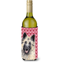 Belgian Tervuren Hearts  Valentine's Day Portrait Wine Bottle Beverage Insulator Beverage Insulator Hugger