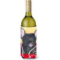 French Bulldog Wine Bottle Beverage Insulator Beverage Insulator Hugger SS8899LITERK