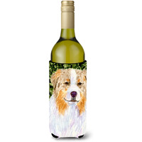 Australian Shepherd Wine Bottle Beverage Insulator Beverage Insulator Hugger SS8733LITERK