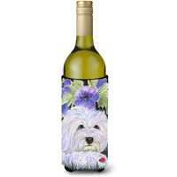 Coton de Tulear Wine Bottle Beverage Insulator Beverage Insulator Hugger