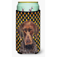 German Shorthaired Pointer Candy Corn Halloween   Tall Boy Beverage Insulator Beverage Insulator Hugger