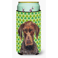 German Shorthaired Pointer  Shamrock   Tall Boy Beverage Insulator Beverage Insulator Hugger