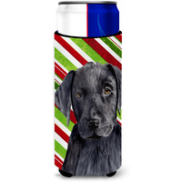 Labrador Candy Cane Holiday Christmas Ultra Beverage Insulators for slim cans SC9324MUK