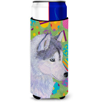Siberian Husky Easter Eggtravaganza Ultra Beverage Insulators for slim cans SS4809MUK