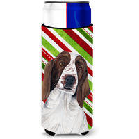 Welsh Springer Spaniel Candy Cane Holiday Christmas Ultra Beverage Insulators for slim cans SC9340MUK