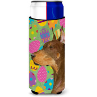 Doberman Easter Eggtravaganza Ultra Beverage Insulators for slim cans SS4813MUK