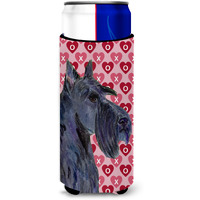 Scottish Terrier Hearts Love Valentine's Day Portrait Ultra Beverage Insulators for slim cans SS4529MUK
