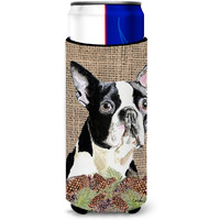 Boston Terrier Ultra Beverage Insulators for slim cans SC9051MUK