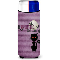 A Haunting we will go Halloween Ultra Beverage Insulators for slim cans SB3015MUK