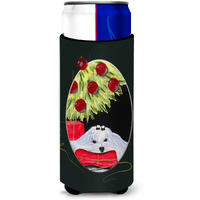 Christmas Tree with Maltese Ultra Beverage Insulators for slim cans SS8069MUK