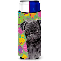 Pug Easter Eggtravaganza Ultra Beverage Insulators for slim cans SC9446MUK