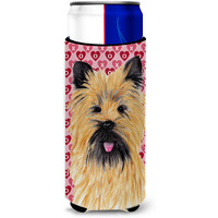 Cairn Terrier Hearts Love and Valentine's Day Portrait Ultra Beverage Insulators for slim cans SC9264MUK
