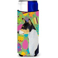 Basenji Easter Eggtravaganza Ultra Beverage Insulators for slim cans SS4859MUK