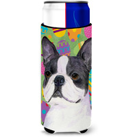 Boston Terrier Easter Eggtravaganza Ultra Beverage Insulators for slim cans SS4861MUK