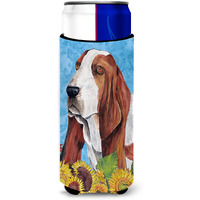 Basset Hound Ultra Beverage Insulators for slim cans SC9066MUK