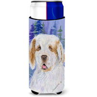Clumber Spaniel Ultra Beverage Insulators for slim cans SS8008MUK