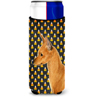 Min Pin Candy Corn Halloween Portrait Ultra Beverage Insulators for slim cans SS4259MUK