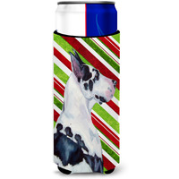 Great Dane Candy Cane Holiday Christmas Ultra Beverage Insulators for slim cans LH9236MUK