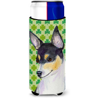 Chihuahua St. Patrick's Day Shamrock Portrait Ultra Beverage Insulators for slim cans SS4449MUK