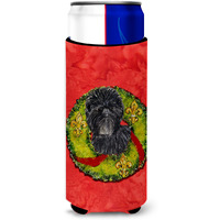 Affenpinscher Cristmas Wreath Ultra Beverage Insulators for slim cans SS4198MUK