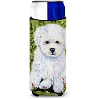 Bichon Frise Ultra Beverage Insulators for slim cans SS8913MUK