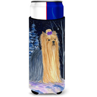 Starry Night Yorkie Ultra Beverage Insulators for slim cans SS8365MUK