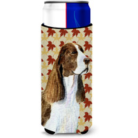 Springer Spaniel Fall Leaves Portrait Ultra Beverage Insulators for slim cans SS4343MUK