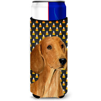 Dachshund Candy Corn Halloween Portrait Ultra Beverage Insulators for slim cans SS4280MUK