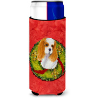Cavalier Spaniel Cristmas Wreath Ultra Beverage Insulators for slim cans SS4214MUK