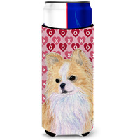 Chihuahua Hearts Love and Valentine's Day Portrait Ultra Beverage Insulators for slim cans SS4473MUK