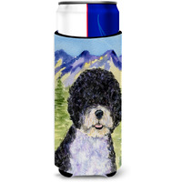 Portuguese Water Dog Ultra Beverage Insulators for slim cans SS8303MUK