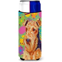 Airedale Easter Eggtravaganza Ultra Beverage Insulators for slim cans LH9426MUK