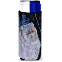 Starry Night Cat - Persian Ultra Beverage Insulators for slim cans SS8402MUK