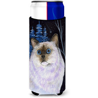 Starry Night Cat - Birman Ultra Beverage Insulators for slim cans SS8403MUK