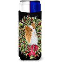 Christmas Wreath Papillon Ultra Beverage Insulators for slim cans SS8953MUK