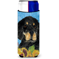 Gordon Setter in Summer Flowers Ultra Beverage Insulators for slim cans SS4148MUK