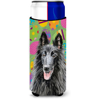 Belgian Sheepdog Easter Eggtravaganza Ultra Beverage Insulators for slim cans SC9478MUK
