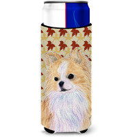 Chihuahua Fall Leaves Portrait Ultra Beverage Insulators for slim cans SS4383MUK