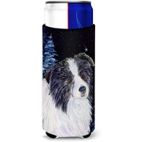 Starry Night Border Collie Ultra Beverage Insulators for slim cans SS8558MUK
