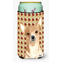Chihuahua Fall Leaves Tall Boy Beverage Insulator Beverage Insulator Hugger RDR3015TBC