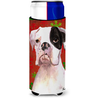 Cooper Red Snowflakes Boxer Ultra Beverage Insulators for slim cans  RDR3004MUK
