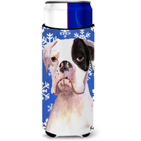 Cooper Winter Snowflakes Boxer Ultra Beverage Insulators for slim cans  RDR3003MUK