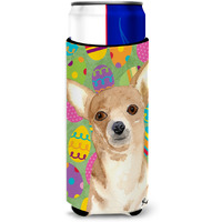 Eggravaganza Chihuahua Easter Ultra Beverage Insulators for slim cans  RDR3017MUK