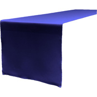 LA Linen Polyester Poplin Table Runner 14  by 108-Inch, Royal Blue