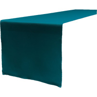 LA Linen Polyester Poplin Table Runner 14  by 108-Inch, Dark Teal