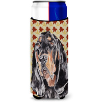 Coonhound Fall Leaves Ultra Beverage Insulators for slim cans