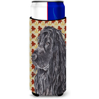 English Cocker Spaniel Fall Leaves Ultra Beverage Insulators for slim cans